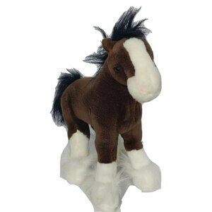 Gund Clydesdale Dale Brown Horse Plush Stuffed 11 Inch